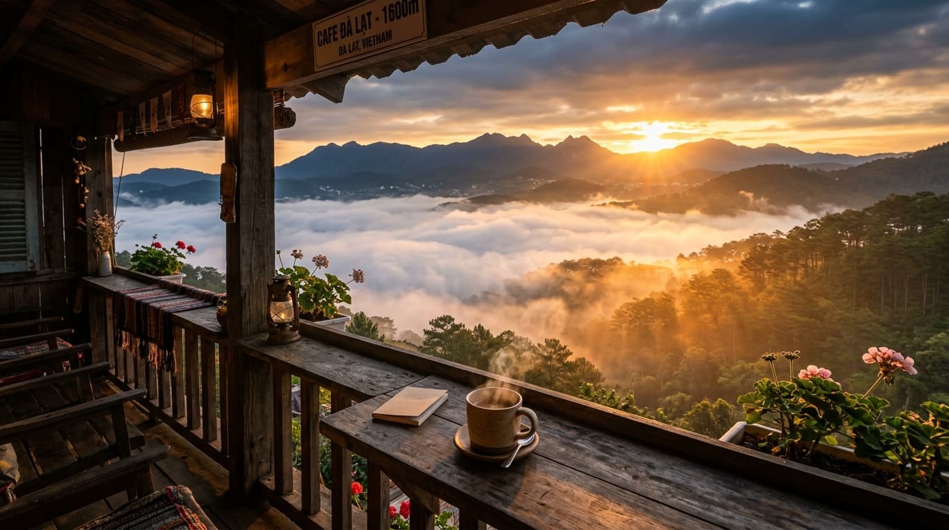 Săn mây Đà Lạt: 3 quán cà phê đồi thông và giờ nên có mặt